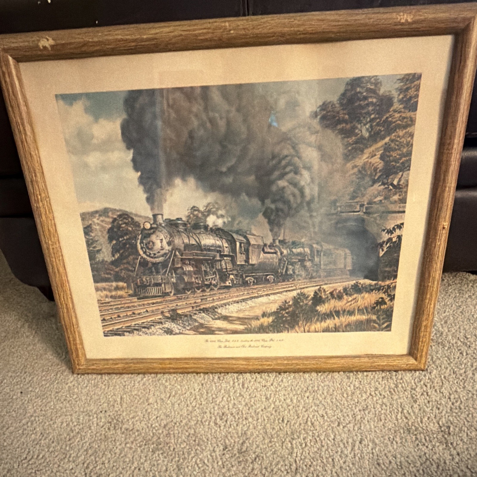 Baltimore and Ohio Railroad Company (B&O) Steam Locomotive Framed Print