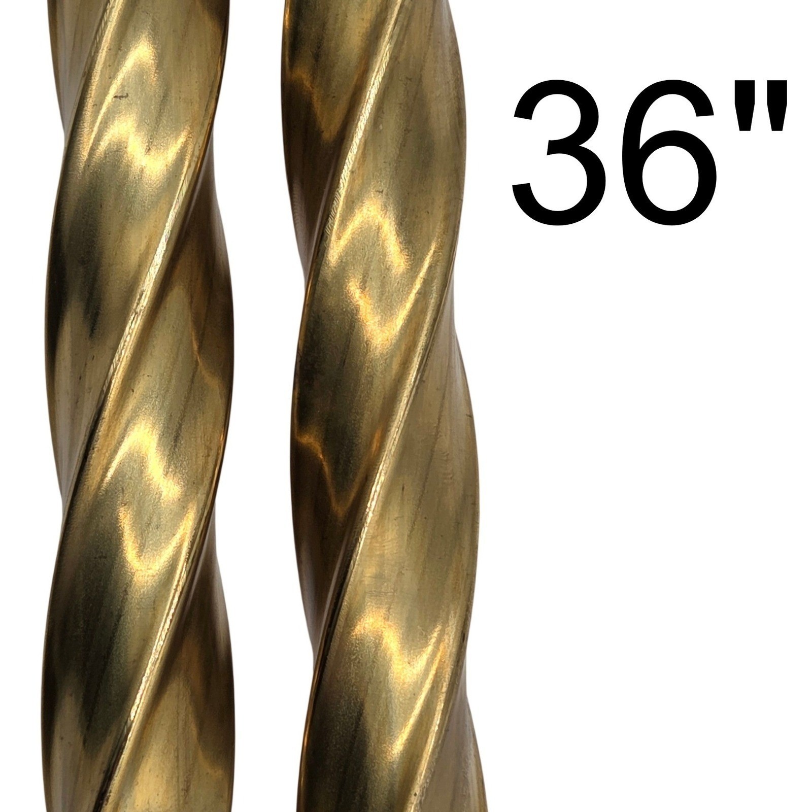 Twisted Square Brass Tubing Pipe Pole Sleeve 36\