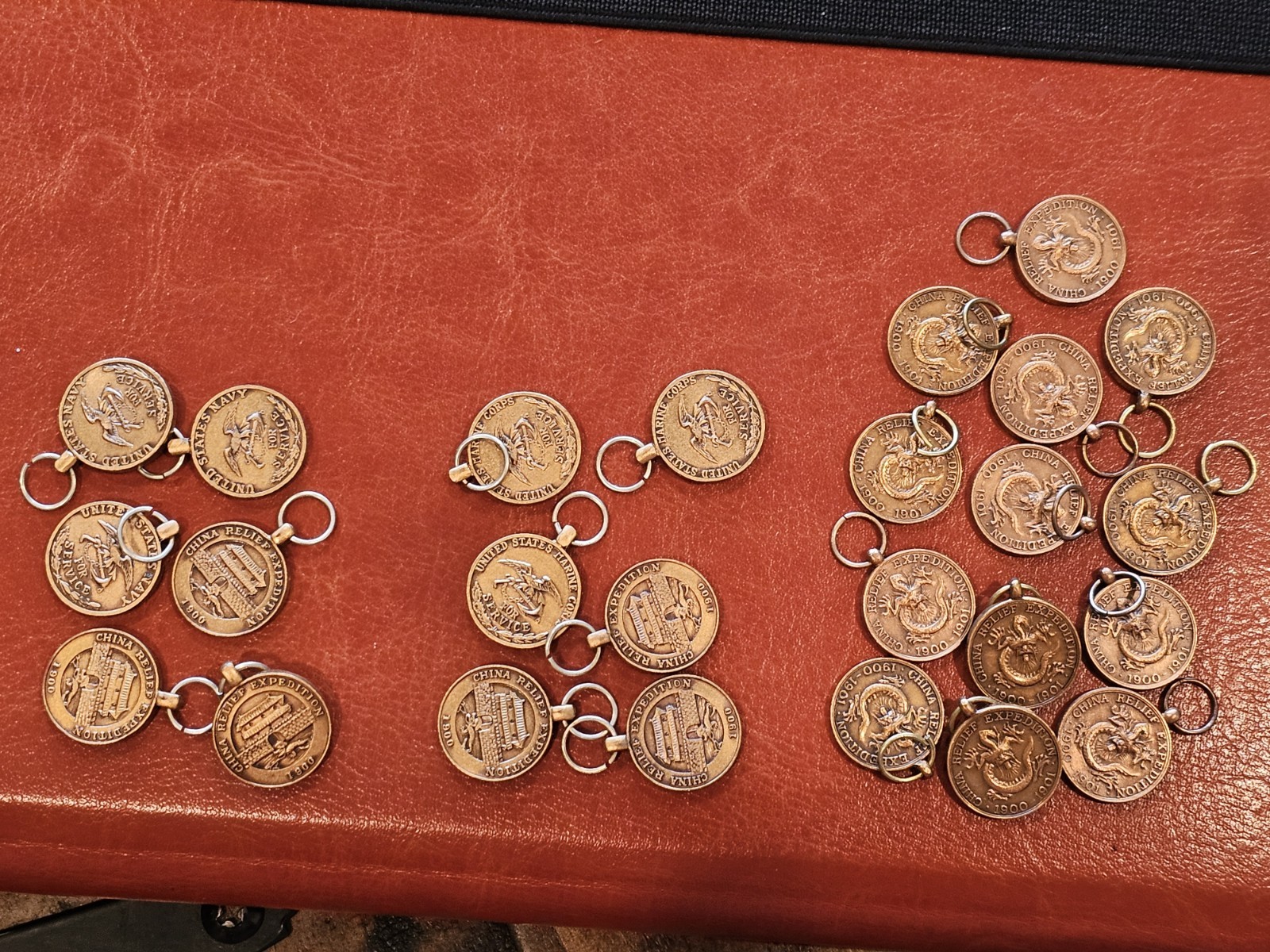 Pre WWI US Army Navy Marine 1900 Boxer Rebellion Campaign Mini Medal Lot L@@K