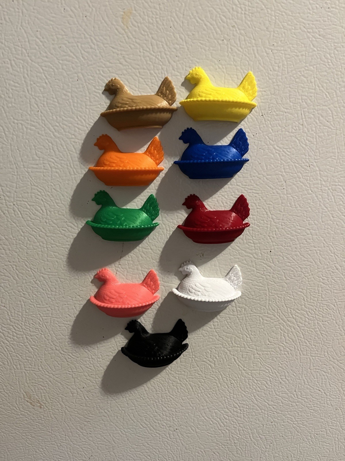 Hen On A Nest Refrigerator Magnets Custom 3D Printed (6pack)