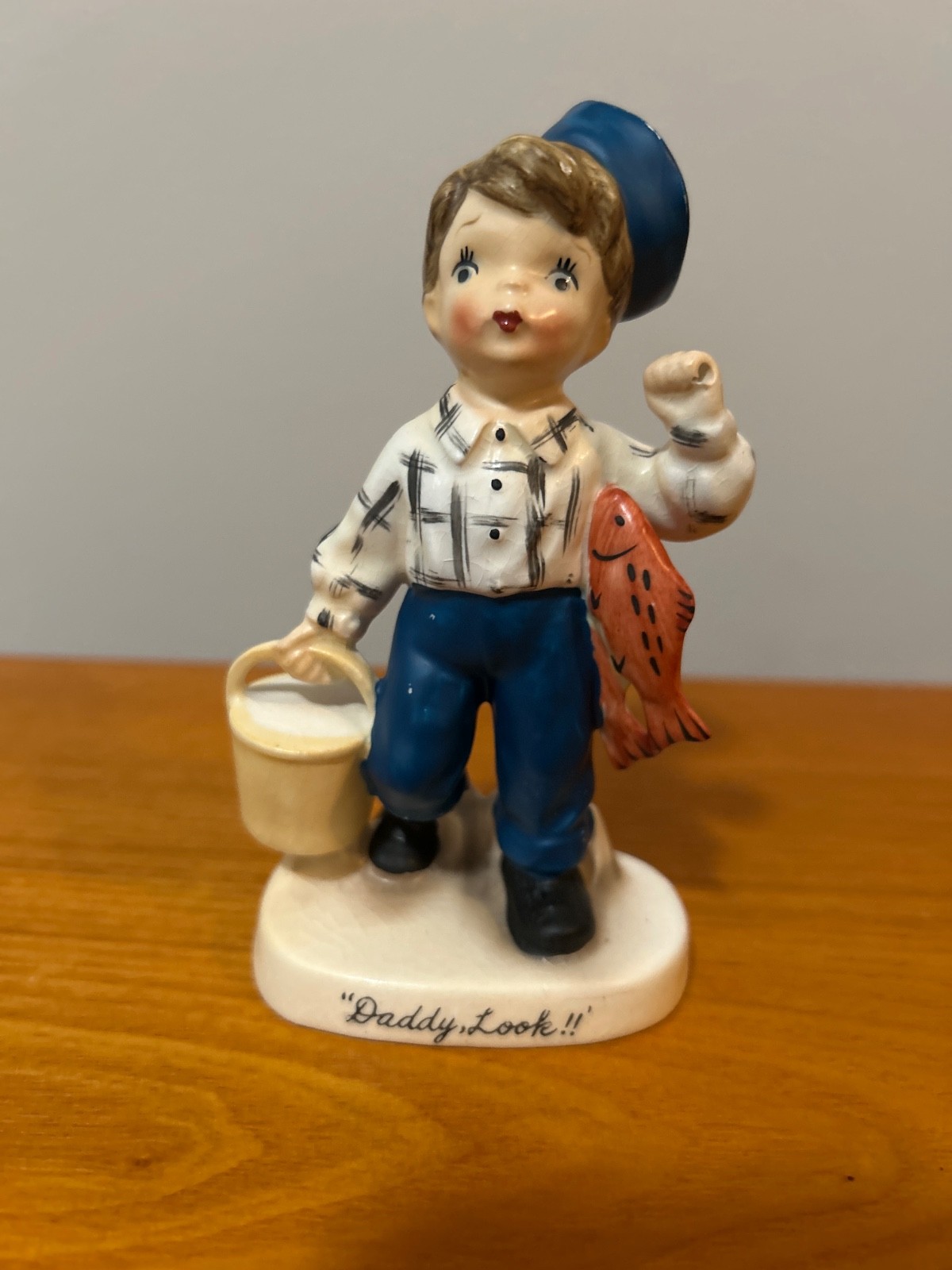 vintage fishing boy title daddy look