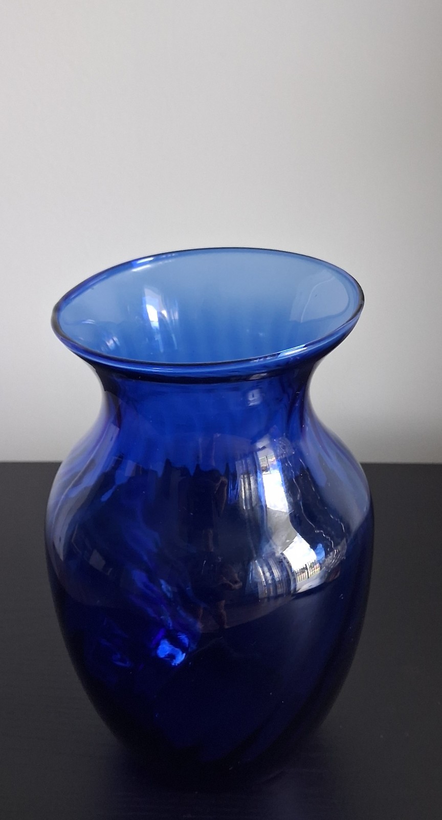 Vintage cobalt blue glass Vase