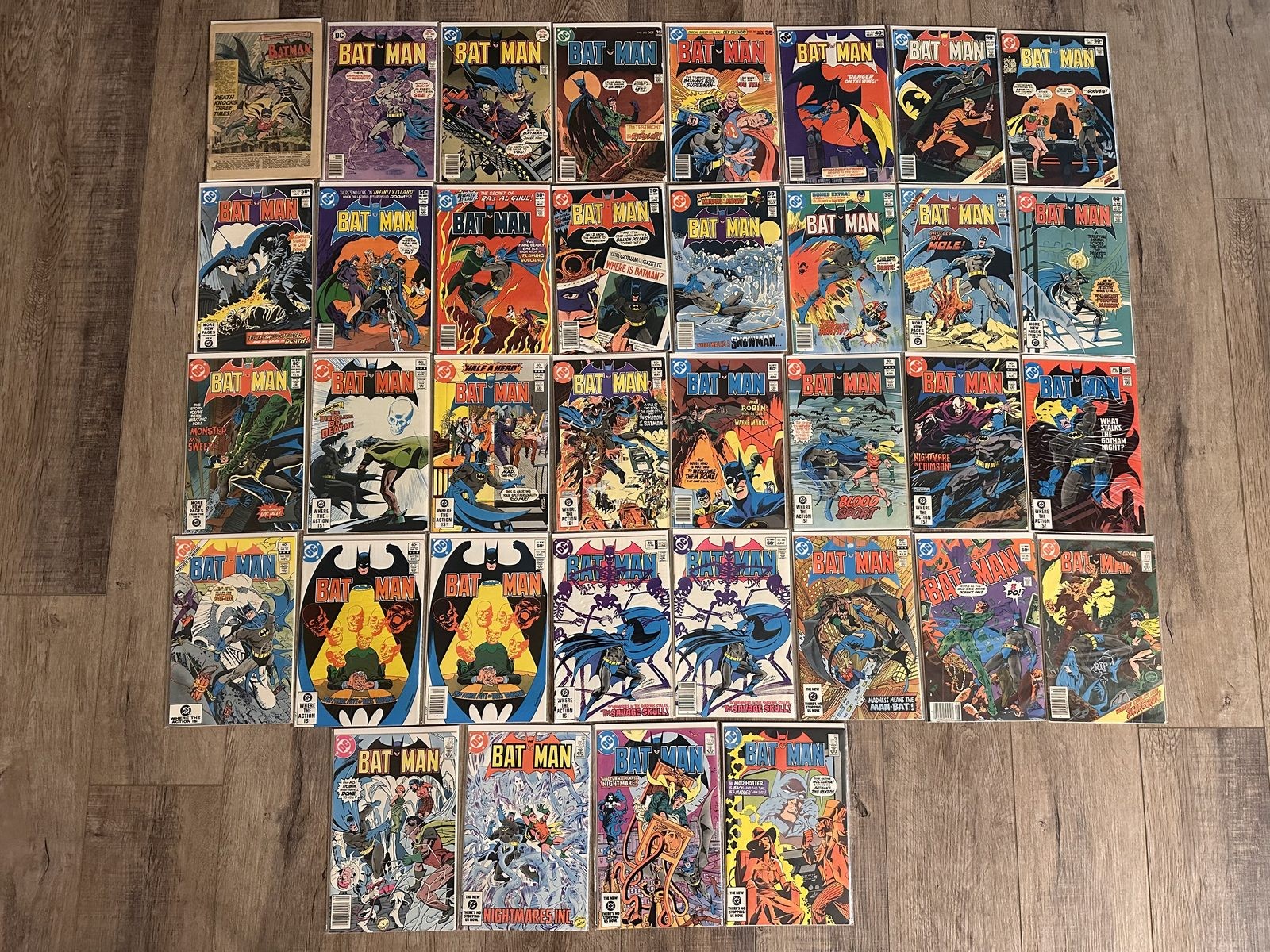 Batman Comic Lot 36 Bronze Age #283-#378 + Silver Age #180 DC 1966-1984