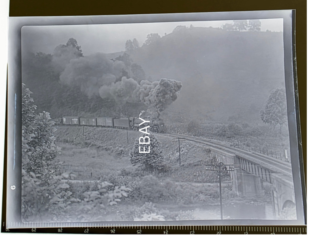 6/28/47 Clinchfield Railroad 4-6-6-4 Leaving St. Paul VA Yard Photo Negative 6/28/47 Clinchfield Railroad 4-6-6-4 Leaving St. Paul VA Yard Photo Negative
