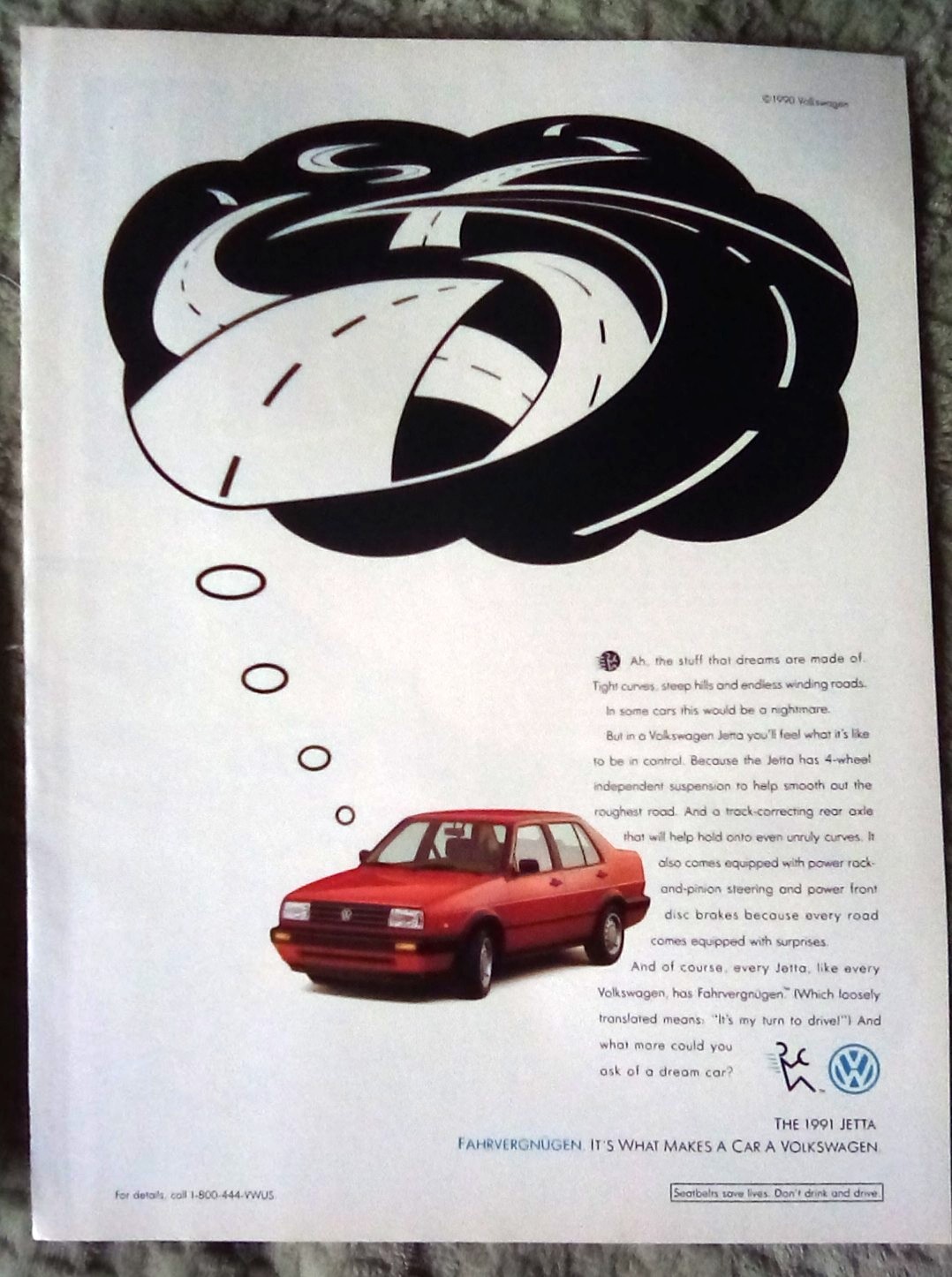 1991 Volkswagen Jetta Print ad