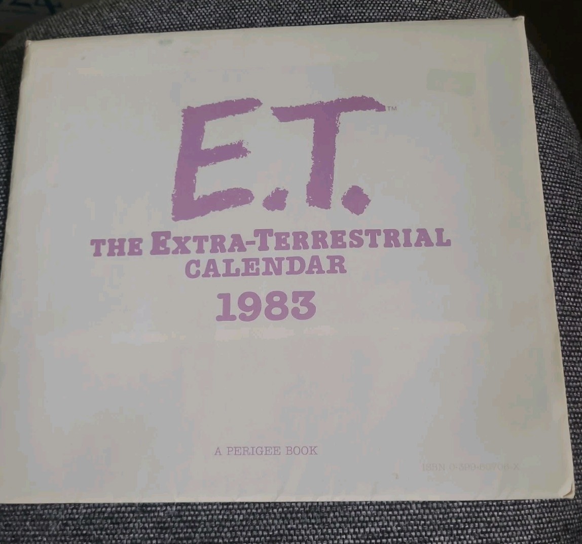 Original 1983 E.T. THE EXTRA-TERRESTRIAL Calendar DREW BARRYMORE Original 1983 E.T. THE EXTRA-TERRESTRIAL Calendar DREW BARRYMORE