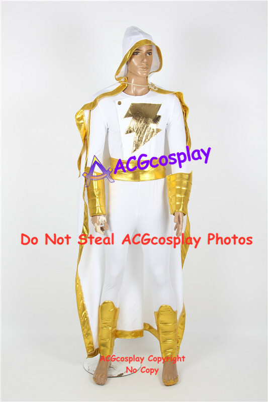 Dc Shazam Cosplay Costume stretched fabric make with big cape acgcosplay costume
