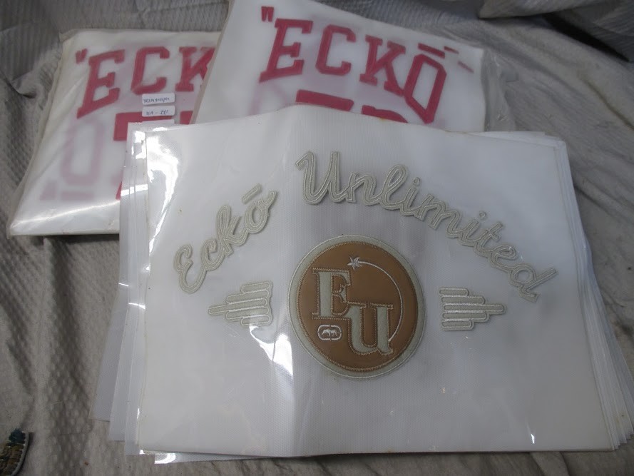 Vintage 2000's Ecko 72 & Ecko Unlimited Embroidery Graphic Transfer Prints