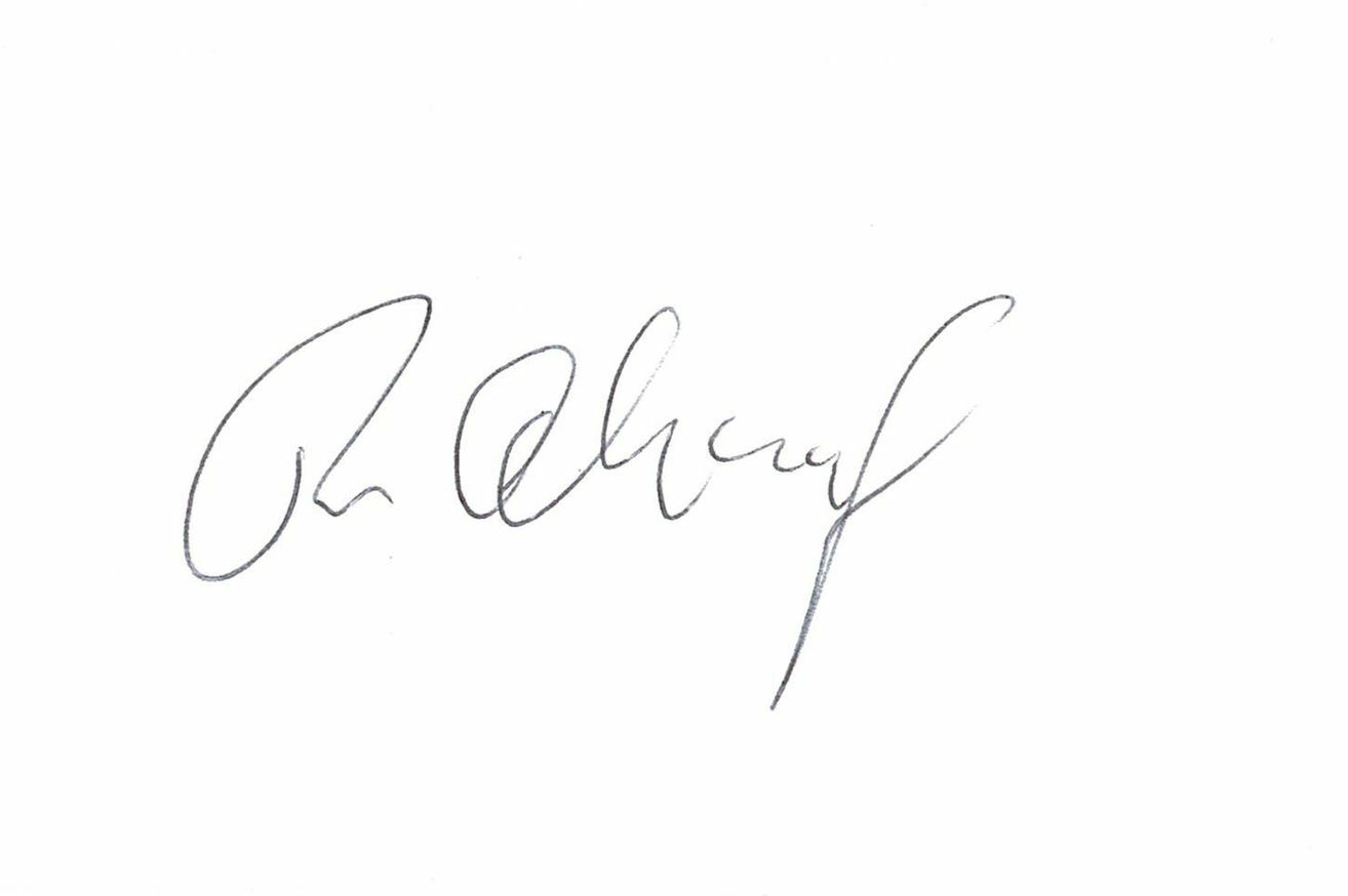Thomas Ahern Iran Hostage Crisis Autographed Signed Index Card AMCo COA 11483