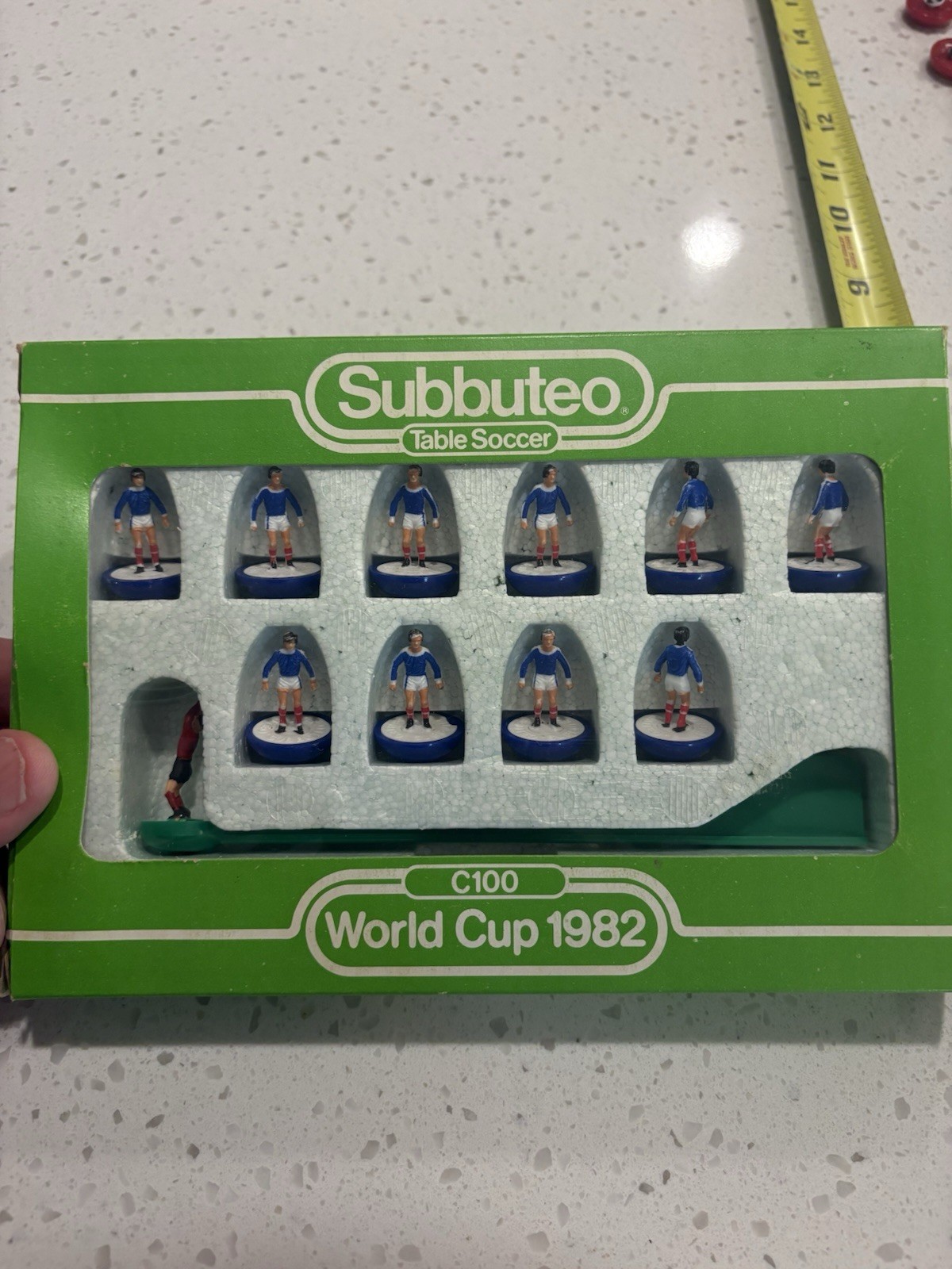 Subbuteo 1982 World Cup Scotland National Soccer Football Team Set 318 C100