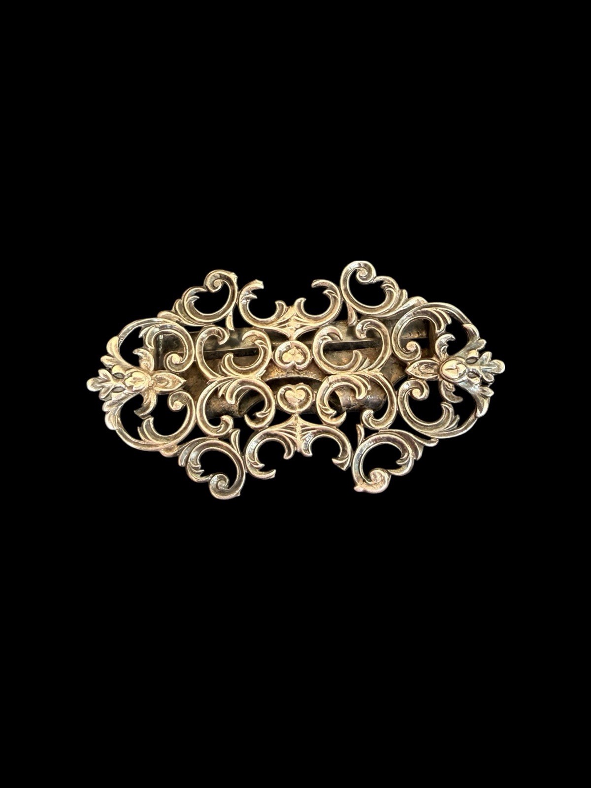 Antique Sterling Silver Sash  Belt Buckle