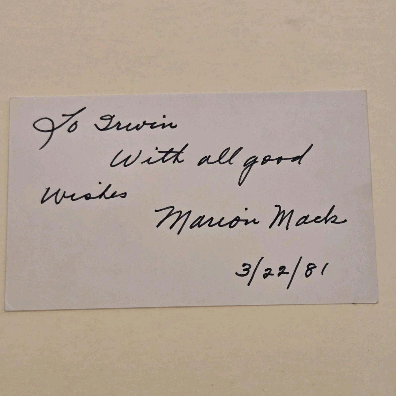 Marion Mack Signed Actress Autograph The General Buster Keaton 1