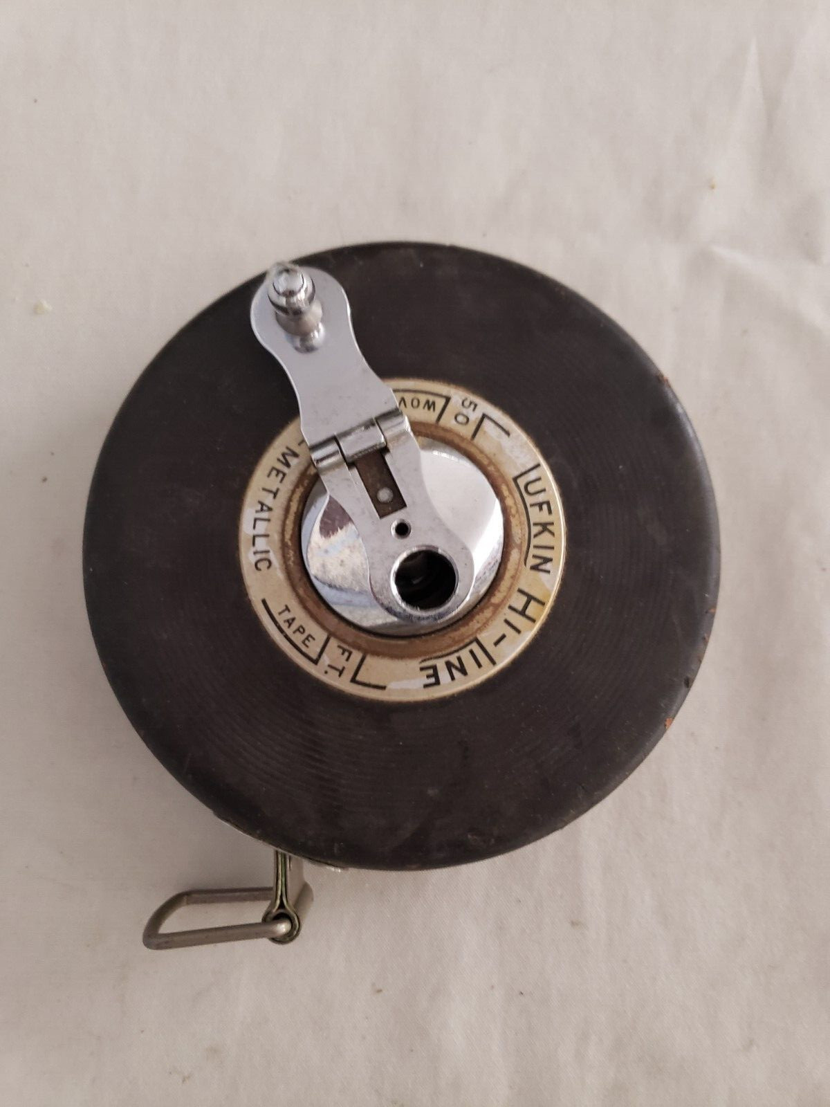 Vintage Lufkin 50 Ft. Hi-Line Non-Metallic Woven USA  Tape Measure