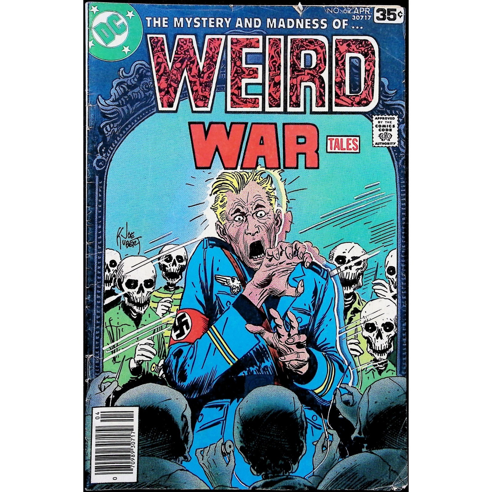 Weird War Tales #62 Joe Kubert Horror DC Comic Book 1978
