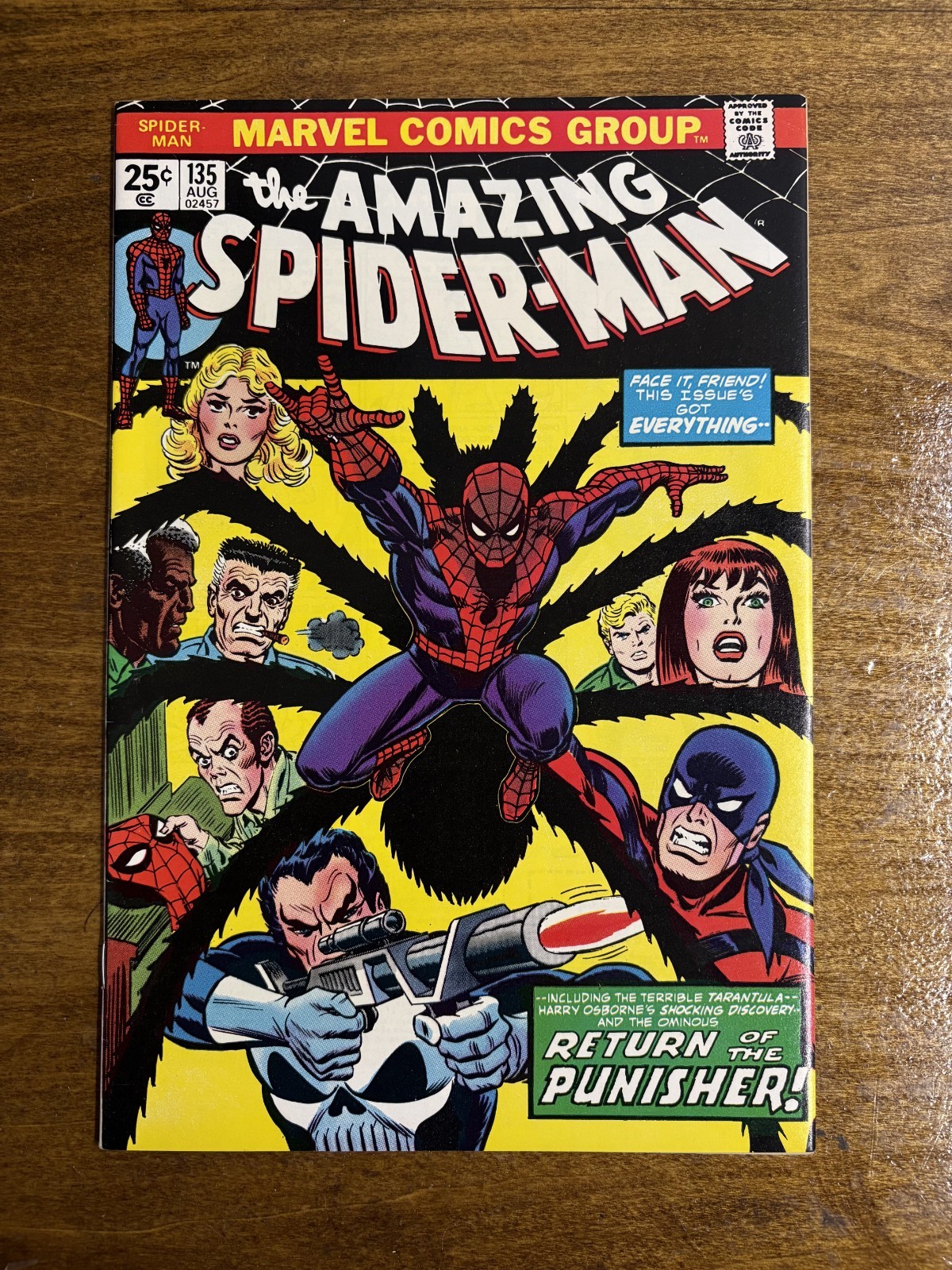 AMAZING SPIDER-MAN #135 - 2nd Appearance of the Punisher - John Romita - 1974