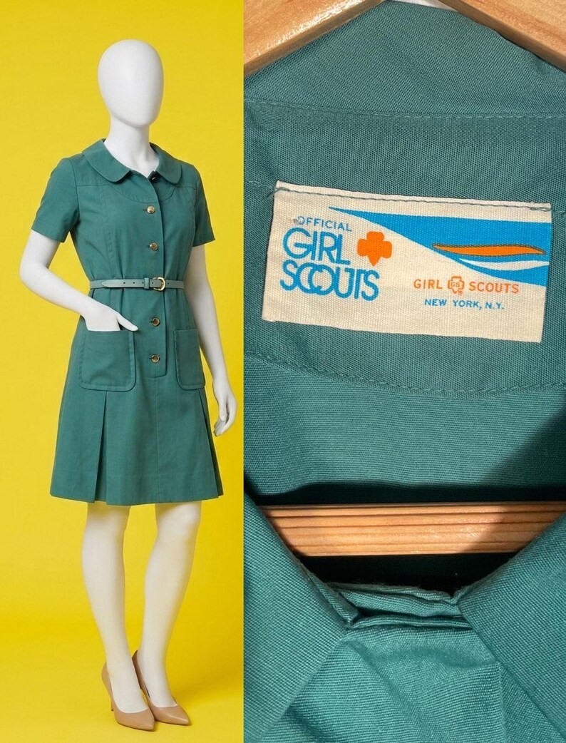 Vintage 60s/70s Deadstock Girl Scouts Uniform Size Womens S