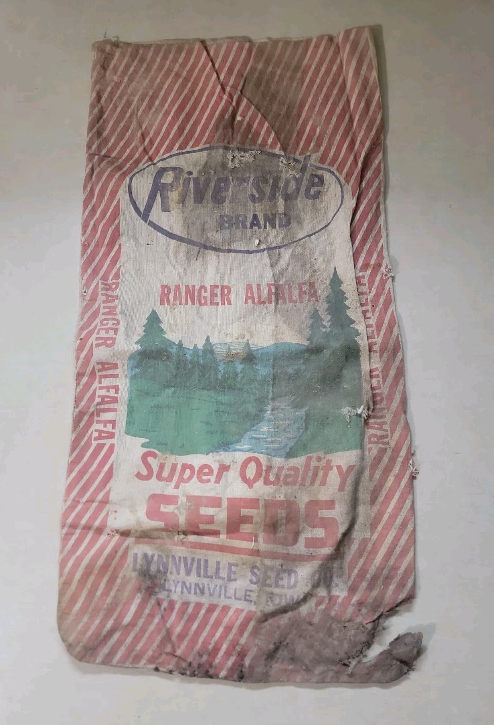 VTG Riverside Ranger Alfalfa Super Quality Seeds Bag Lynnville Iowa ROUGH