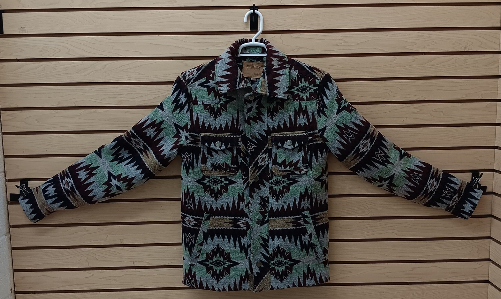 Powder River Outfitters Mens Small Aztec Commander Wool Panhandle Western Jacket