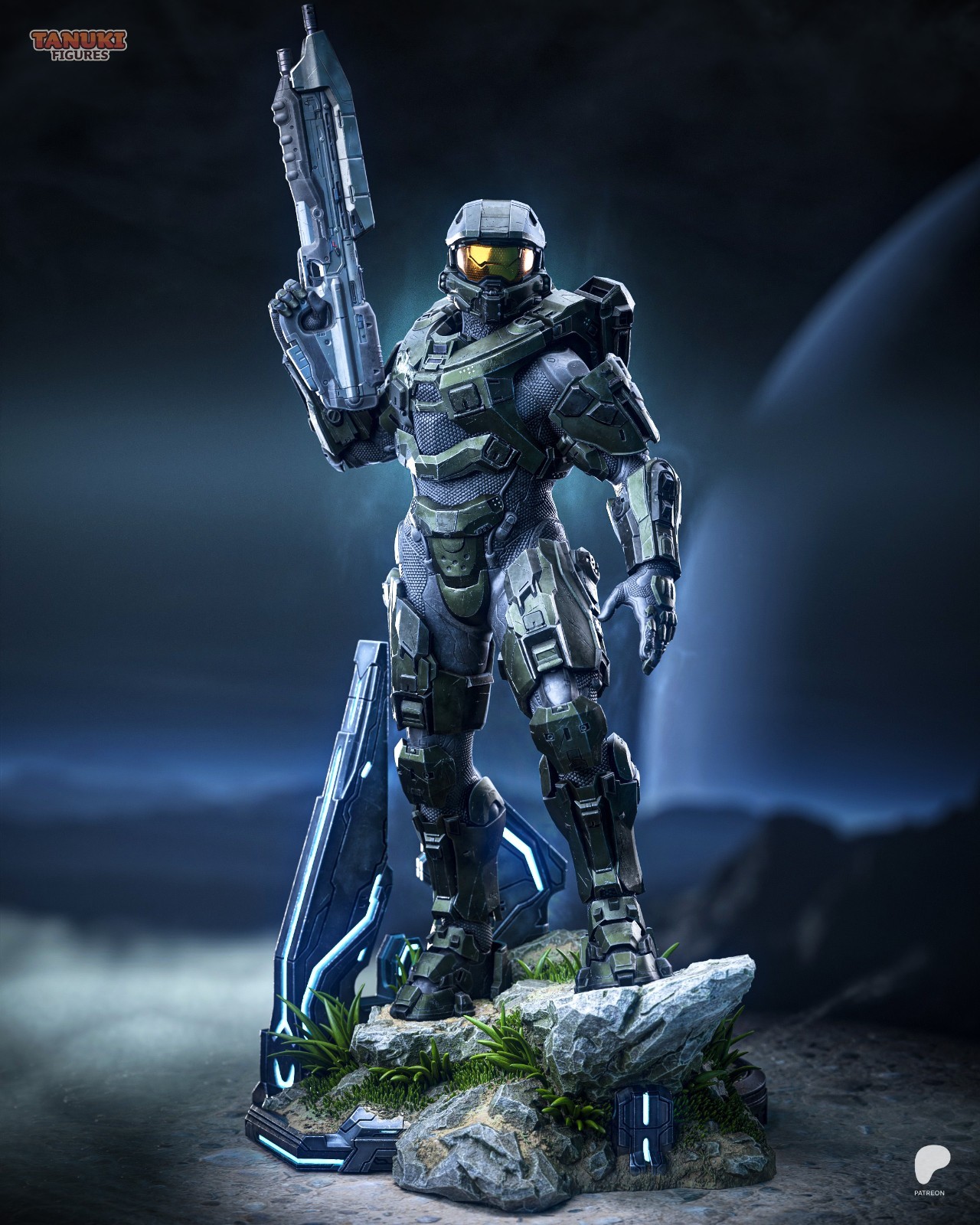 1:6 Master Chief Halo Fan Art UNPAINTED High Quality Garage Kit