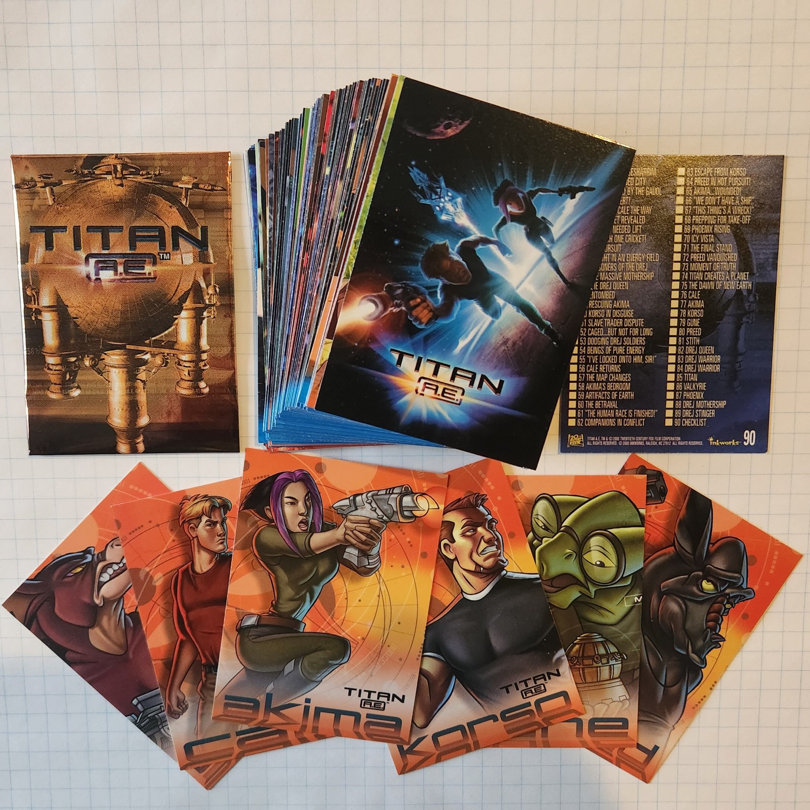 Titan AE Movie 90+ Trading Card Set (Inkworks 2000)