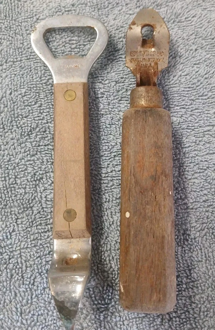 Vintage Edlund Co Inc Wood Handle Can Opener Burlington Vermont USA & Other