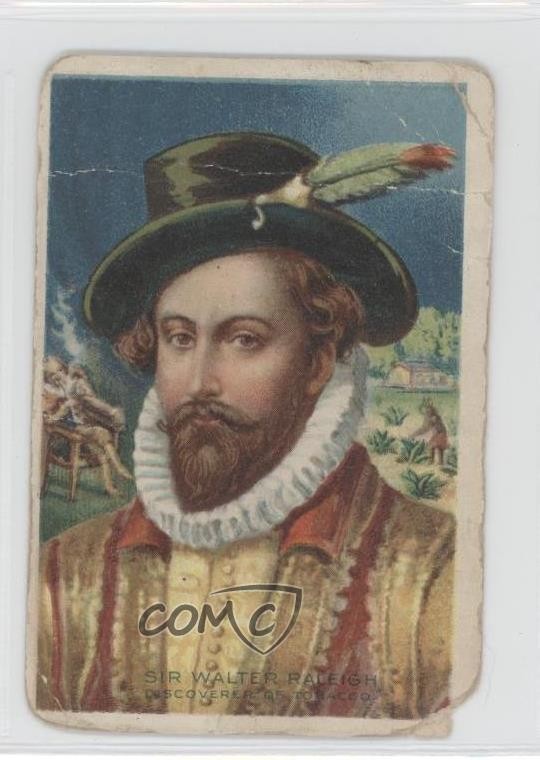 1911-12 ATC Men and Women of History T68 Royal Bengals Sir Walter Raleigh 9bp