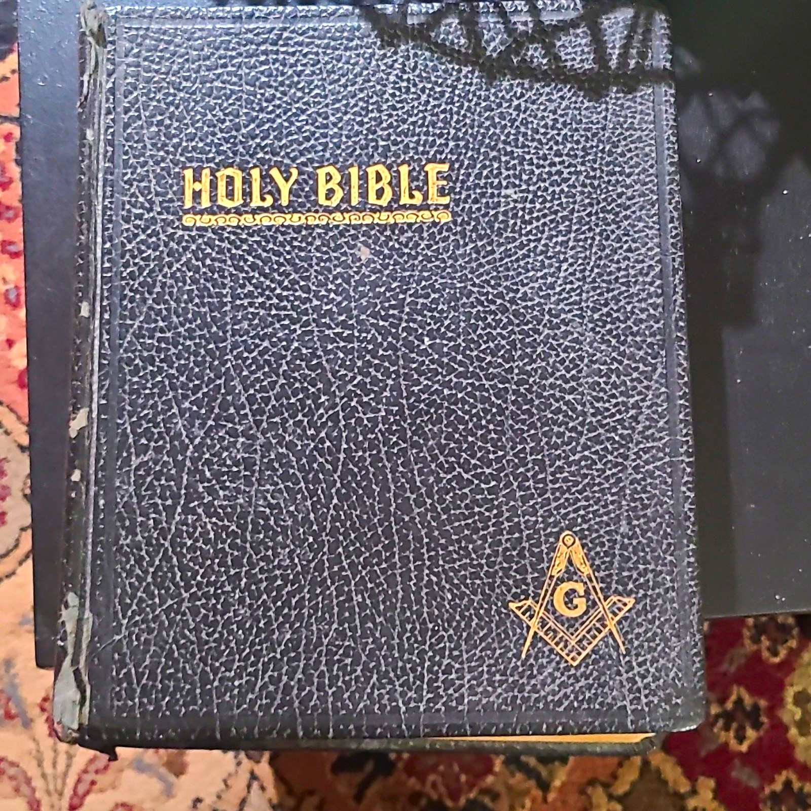 Masonic Edition Holy Bible 1912 Red Letter Cyclopedic Indexed Black Cover
