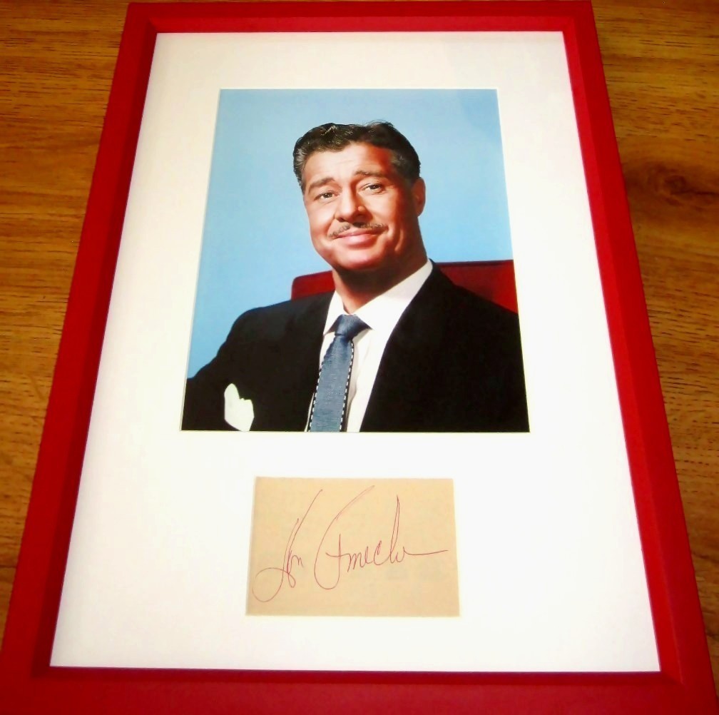 Don Ameche cut signed autograph & vintage 8x10 photo framed (JSA) Trading Places