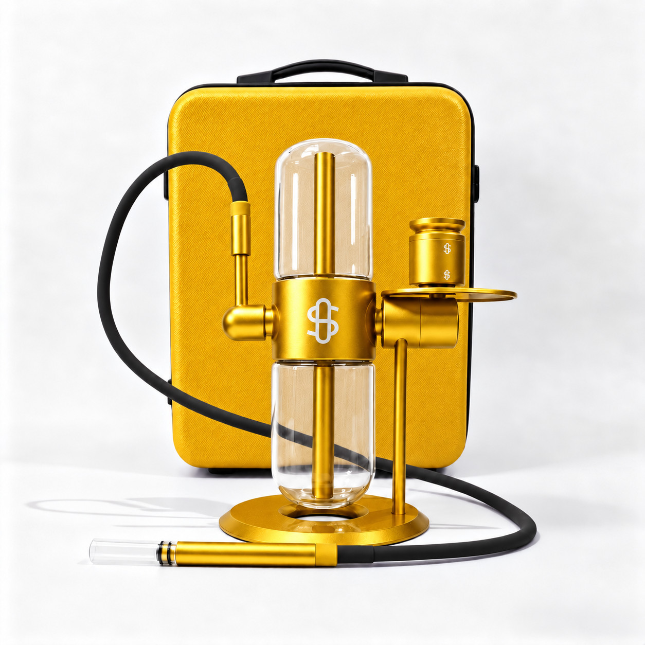 Stundenglass Classic Gravity Hookah Gold Infuser Bong Glass Water Pipe