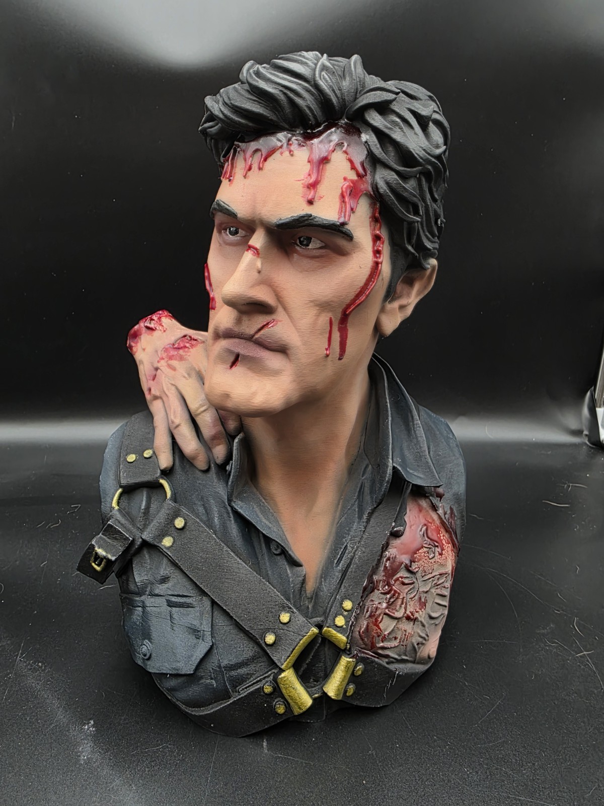 Evil Dead Ash Williams Bruce Campbell Bust Horror Movie Memorabilia Display