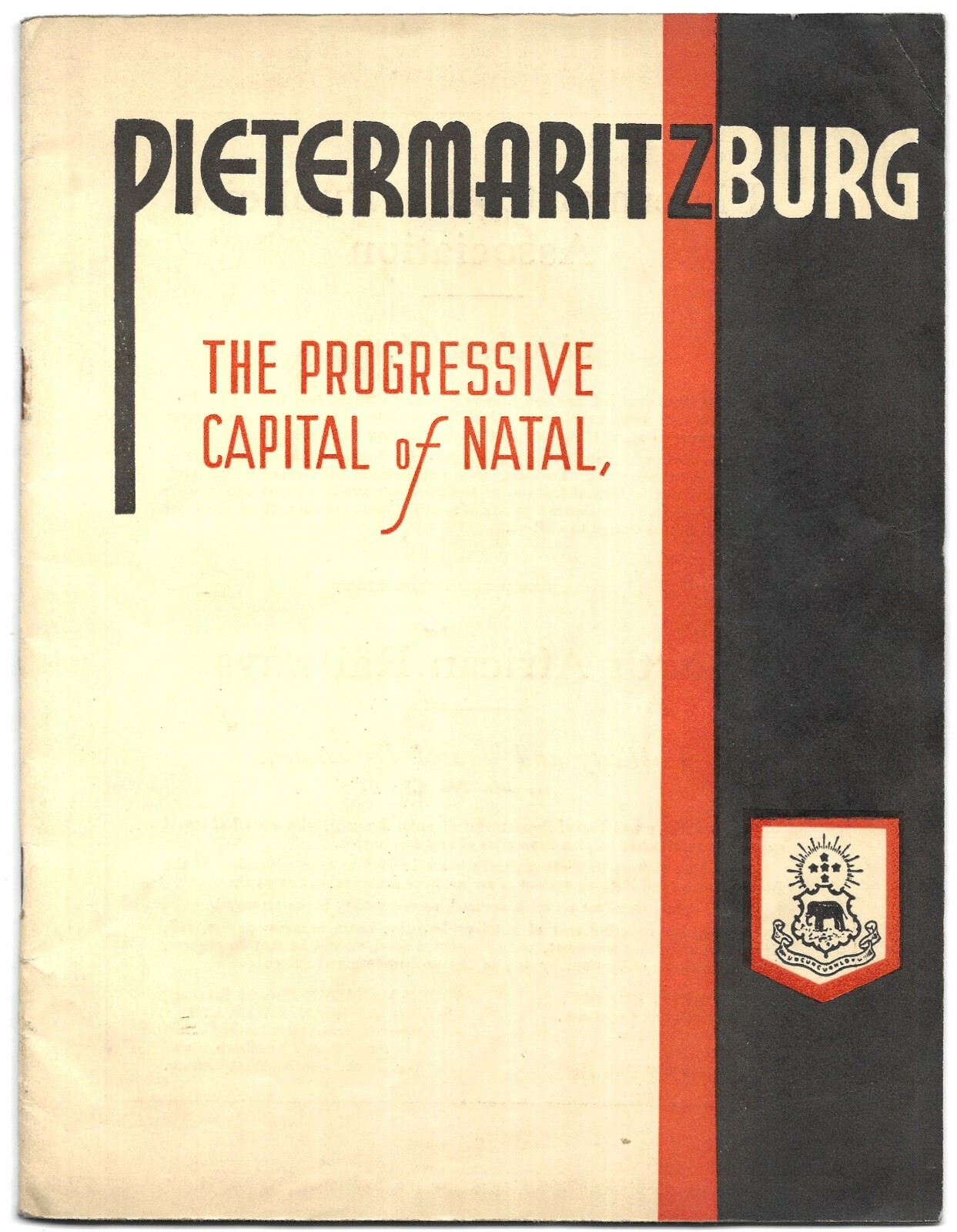 Pietermaritzburg Natal South Africa Travel Guide Map Photo Images 1937 Pietermaritzburg Natal South Africa Travel Guide Map Photo Images 1937