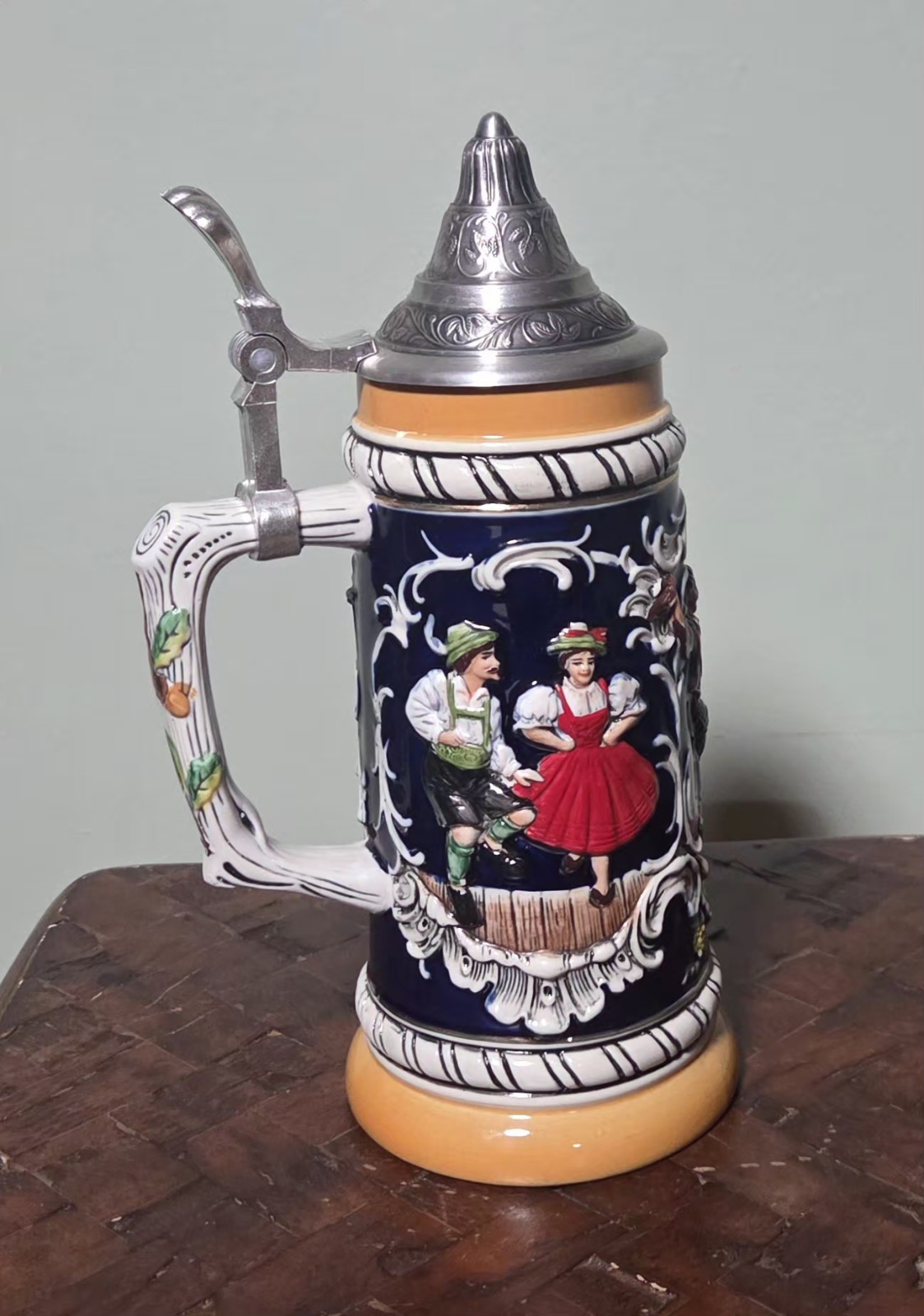 Original Gerz Lidded Beer Stein Vintage Germany 0.5 Liter Original Gerz Lidded Beer Stein Vintage Germany 0.5 Liter