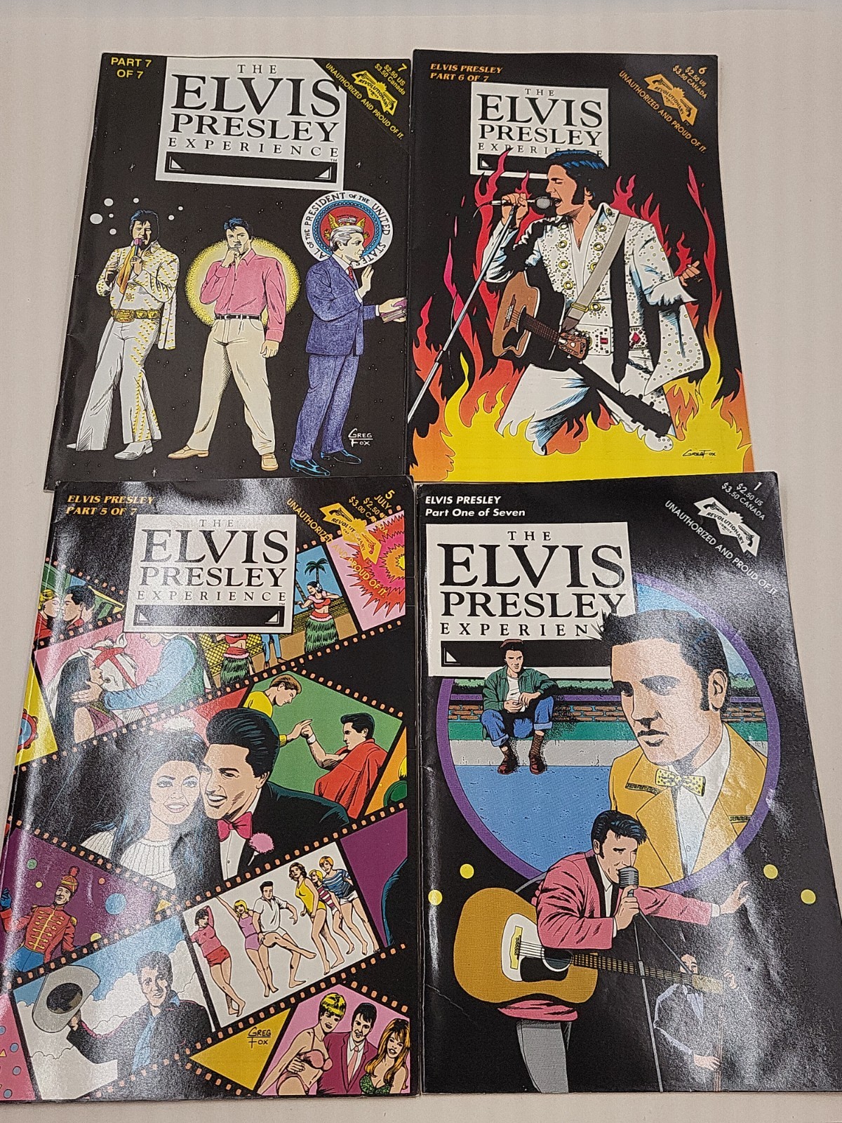 VTG ELVIS PRESLEY EXPERIENCE COMIC BOOKS #1,5,6,7 Lot Of 4 VTG ELVIS PRESLEY EXPERIENCE COMIC BOOKS #1,5,6,7 Lot Of 4