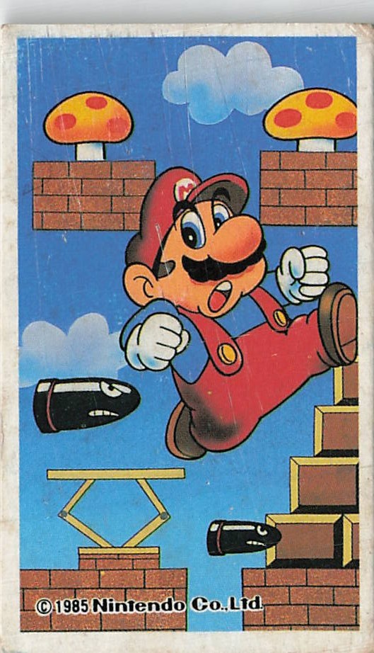 Nintendo Super Mario Bros Menko Card 1985 Vintage Japanese Baseball Game Stats Nintendo Super Mario Bros Menko Card 1985 Vintage Japanese Baseball Game Stats