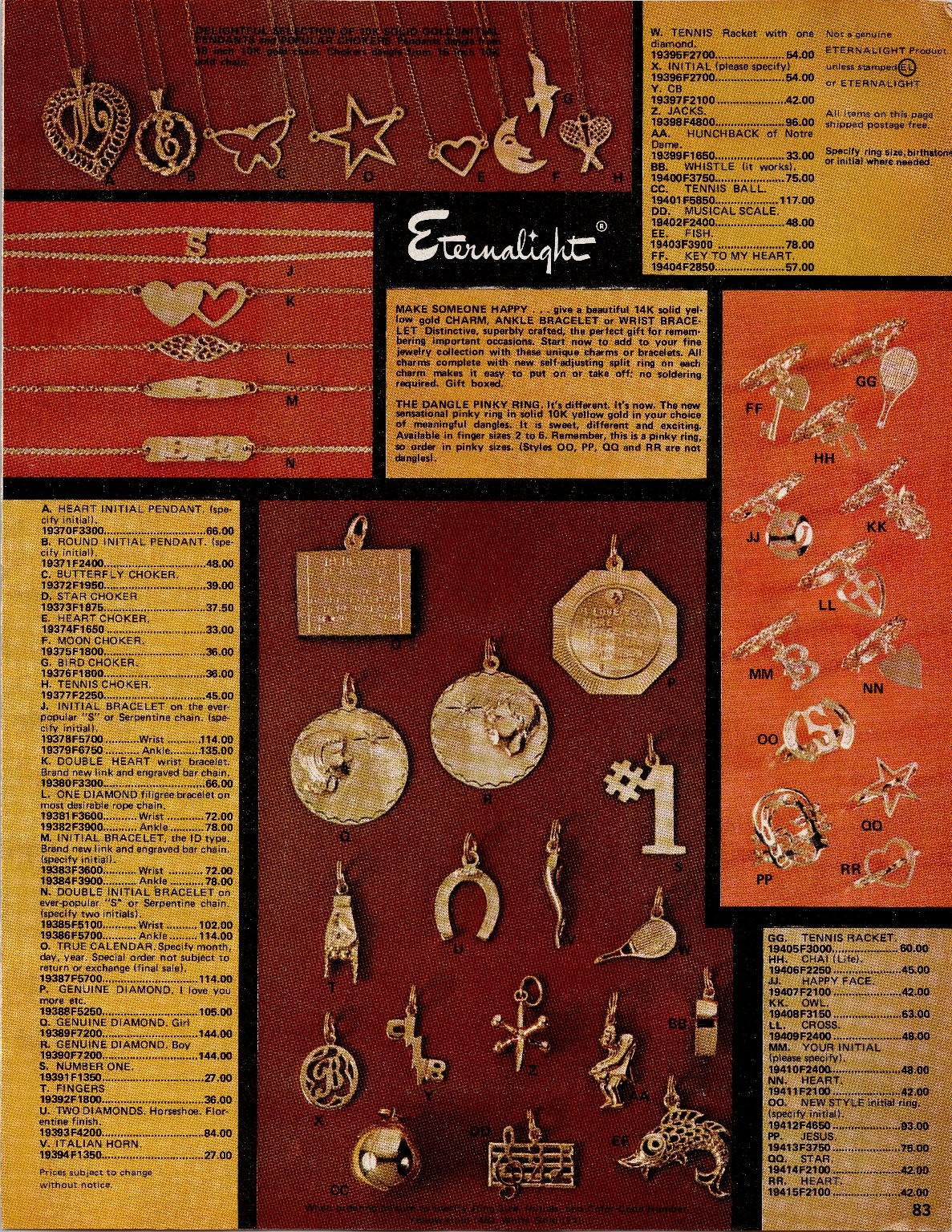 Eternalight Takro Vintage 1960s Gold Jewelry Magazine Ad Print Full Page
