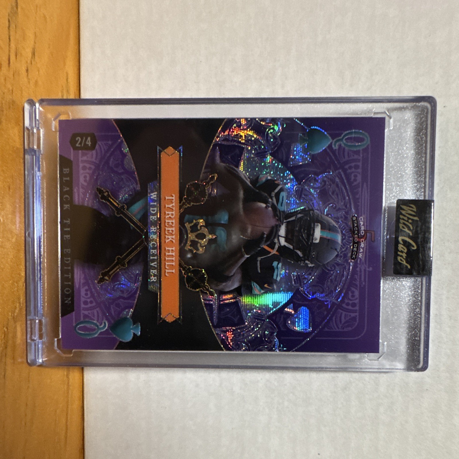 Wild Card 2020 Card Bank Stacked Deck Tyreek Hill Black Tie 2/4 Insert SDS5-THN