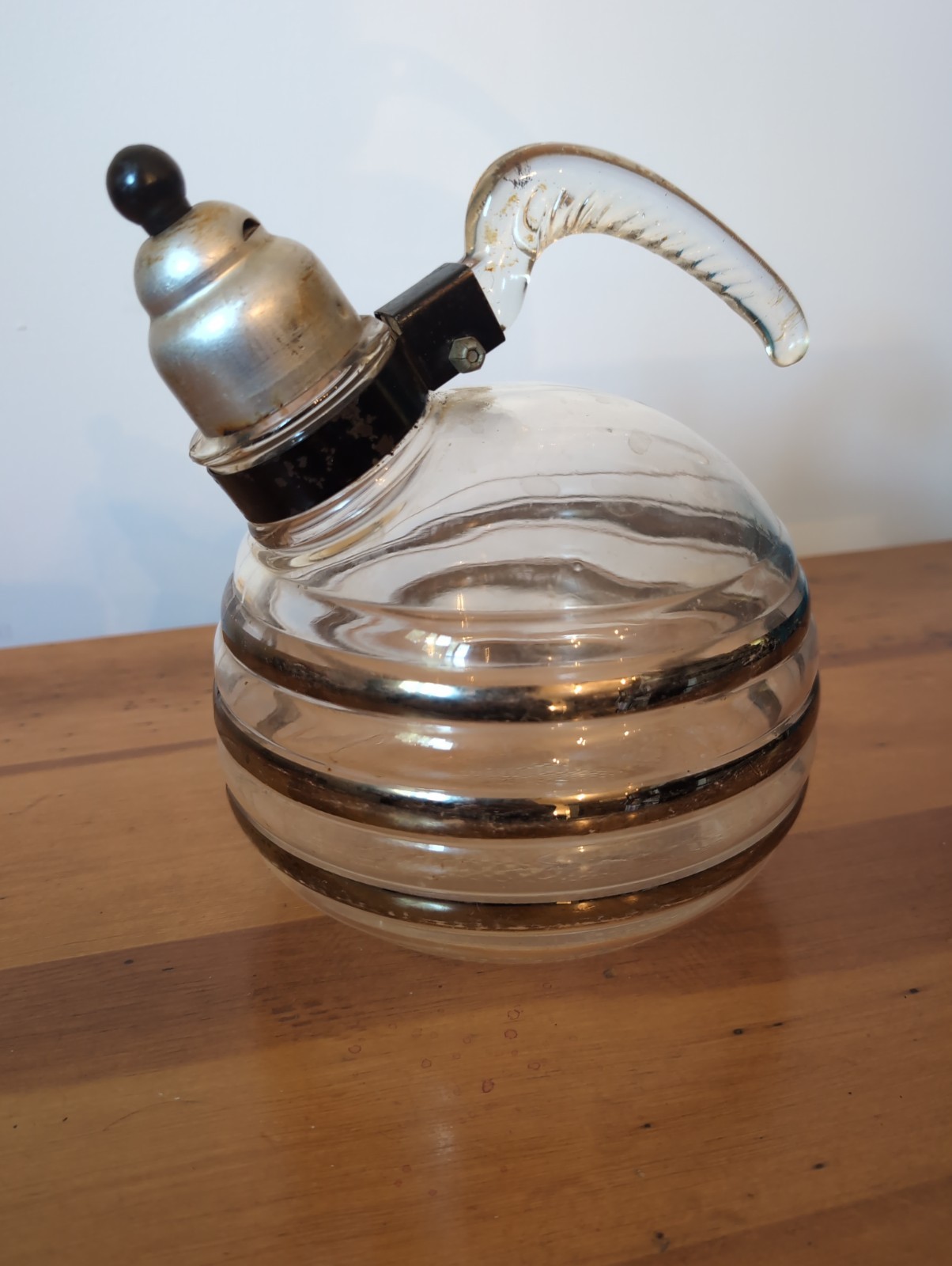 McKee Glasbake Vintage Whistling Beehive Tea Kettle 