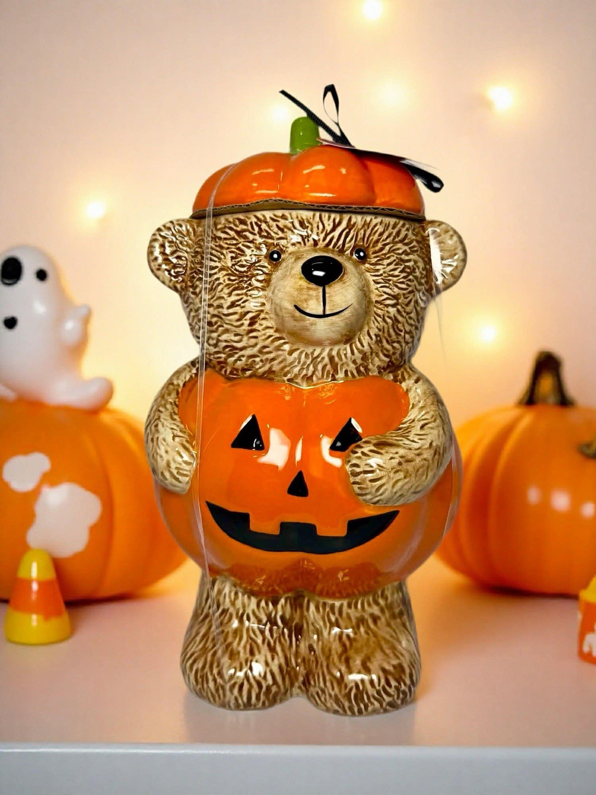 Creepy Critters Pumpkin Bear Cookie Jar TikTok Viral