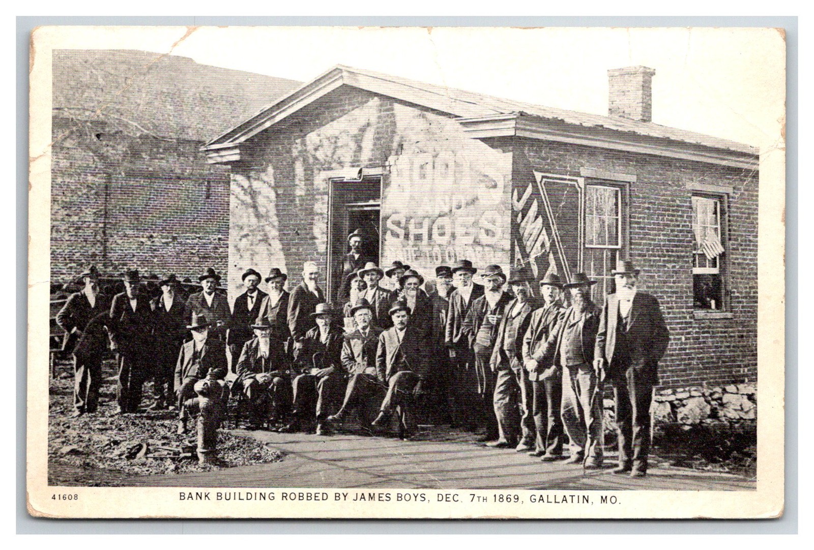 Bank Robbed by Bank Robbers JAMES BOYS Gallatin Missouri MO
