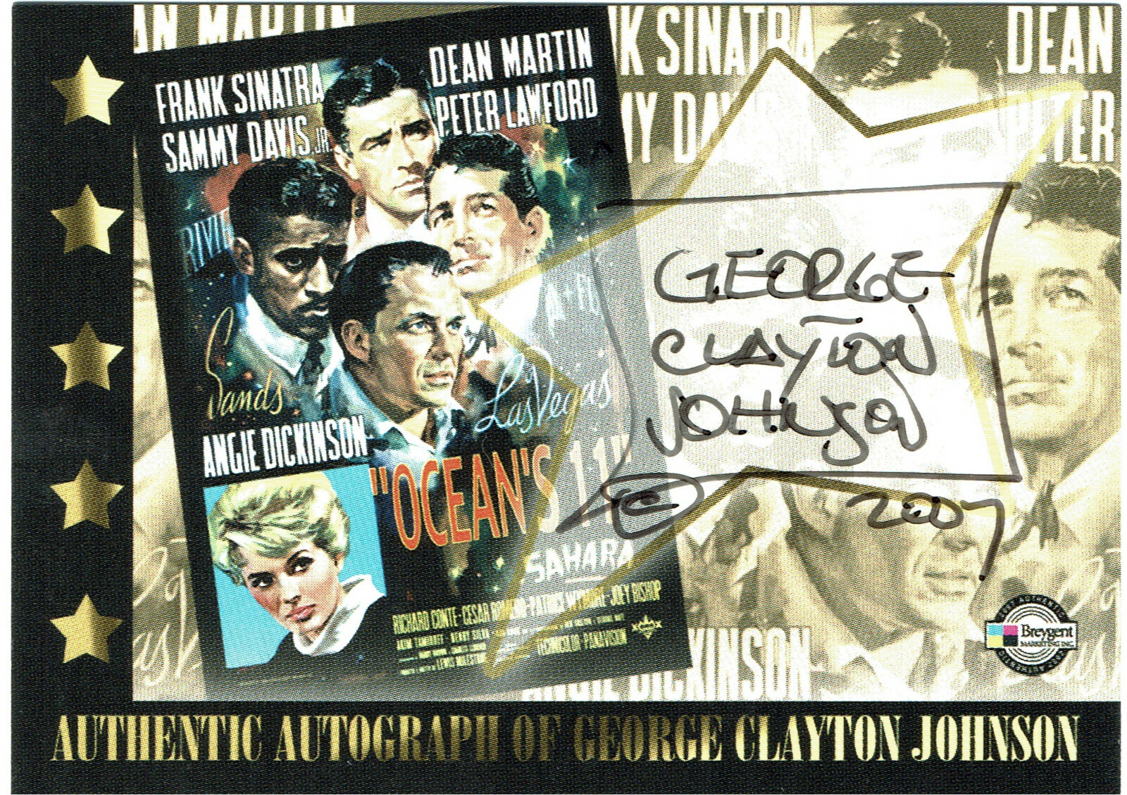 Classic Vintage Movie Posters Autograph Card GJA George Clayton Johnson 