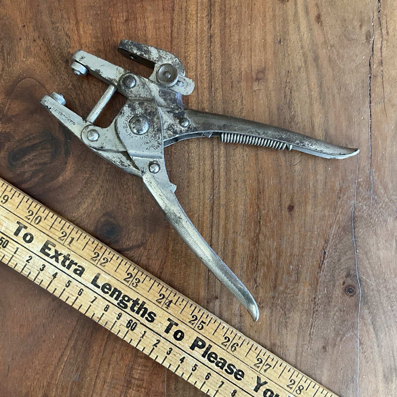 Antique W. Schollhorn Bernard Berbecker Eyelet Pliers Hole Punch