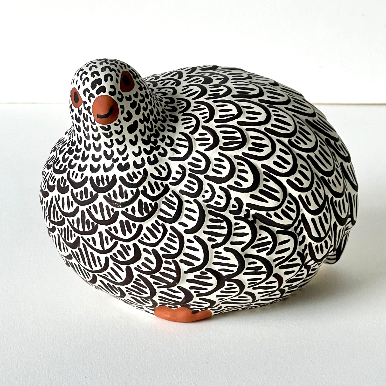 Vintage Acoma Pottery Bird Signed G.L.