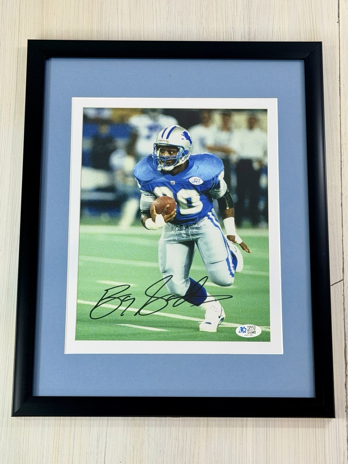 Detroit Lions Barry Sanders Signed 8x10 Framed Photo Autographed COA 🏈🐐