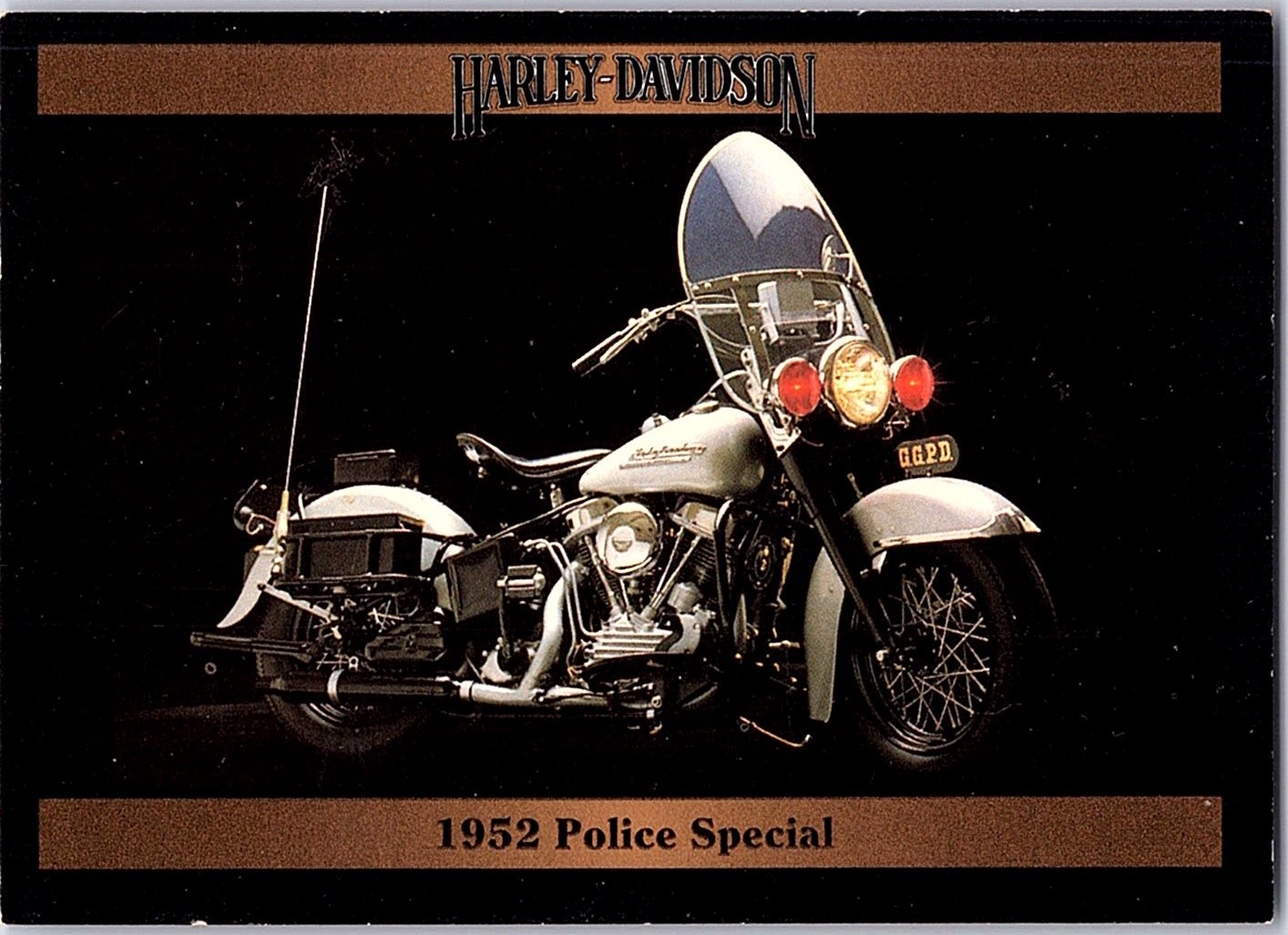 1992-93 Collect-A-Card Harley Davidson #152 1952 Police Special