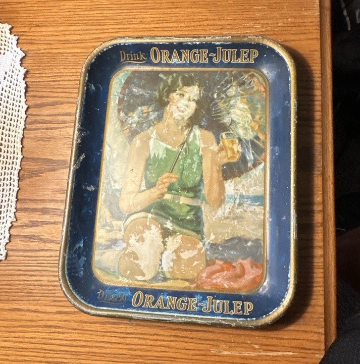Orange-Julep Vintage Advertising Tray Orange-Julep Vintage Advertising Tray