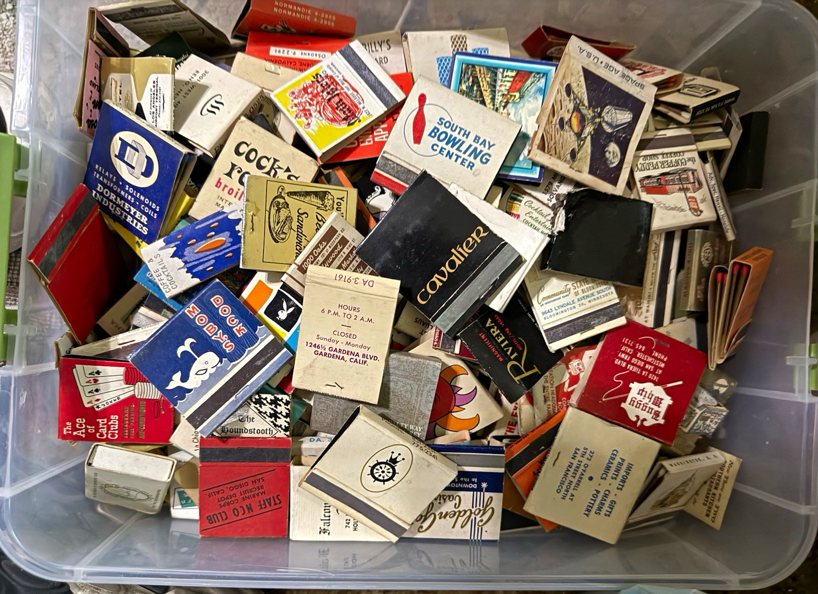 Over 200 Mixed Lot Vintage Advertising Matchbooks & Matchboxes, Playboy Assorted