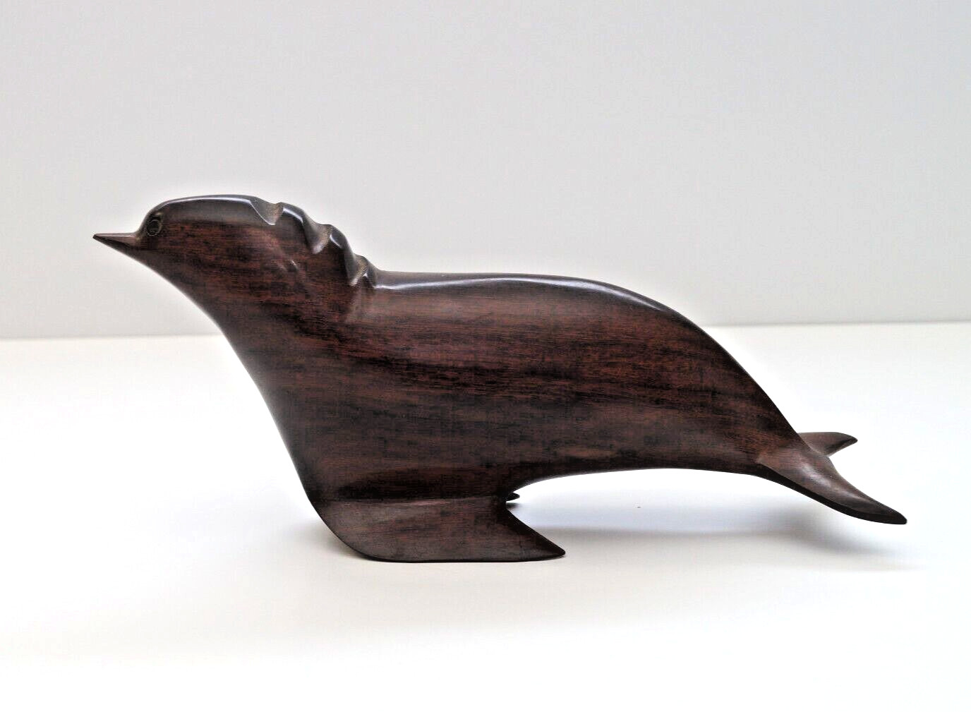 Beautiful Hand Carved Ironwood Seal  Figurine 9”