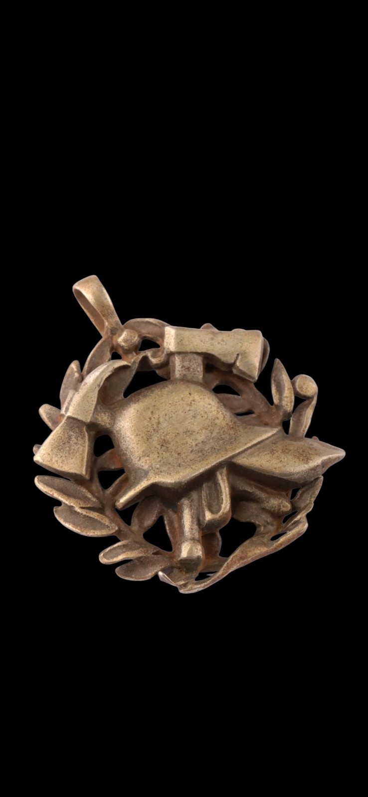 Antique Ww2 Era Central European Pendant 800 Silver Unique Europe 