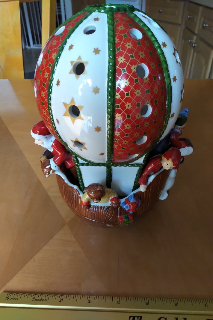 Rare HTF Hot air balloon tealight Nostalgic Dreams Villeroy & Boch Christmas