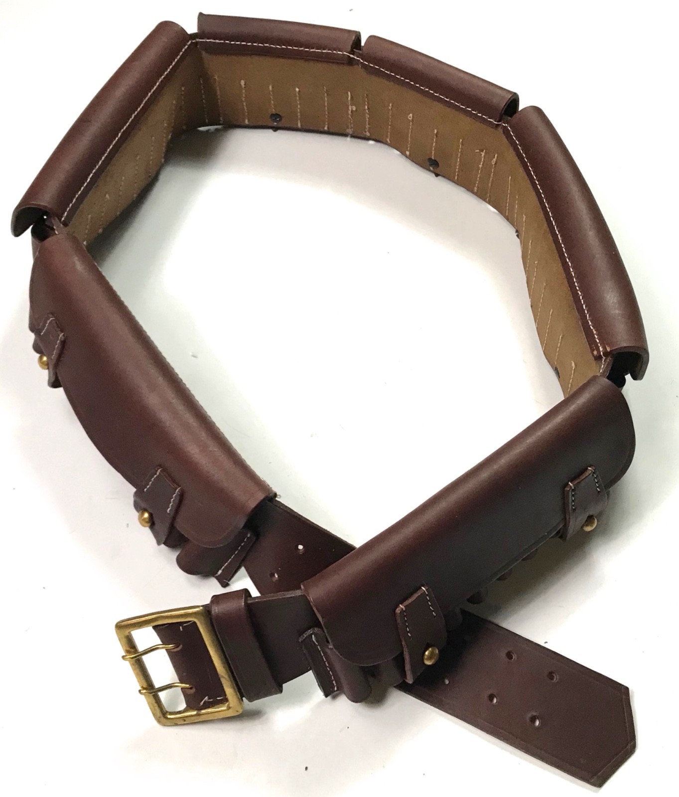 PRE-WWI ZULU WAR BRITISH P1882 P1871 MARTINI-HENRY RIFLE AMMO BANDOLIER-BROWN